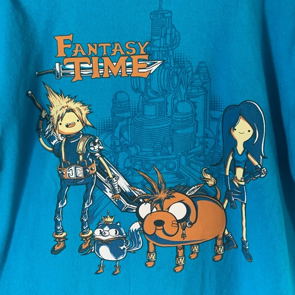 Final Fantasy & Adventure Time mashup tee - Picture 1 of 3